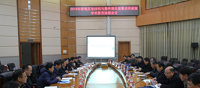 2016年铁电压电材料与器件湖北省重点实验室学术委员换届会议